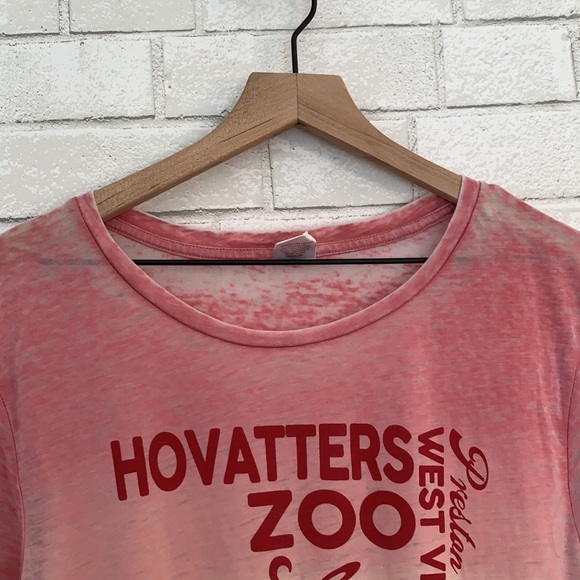 Distressed ombréHovatters zoo West Virginia women’s T-shirt size XL - Picture 4 of 7